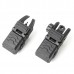  MGPCQB   Armor gen 1 Tactical Foldable Front & Rear Sight, Low Profile High Strength Polymer Flip Up Sights, Backup Sight for Airsoft
